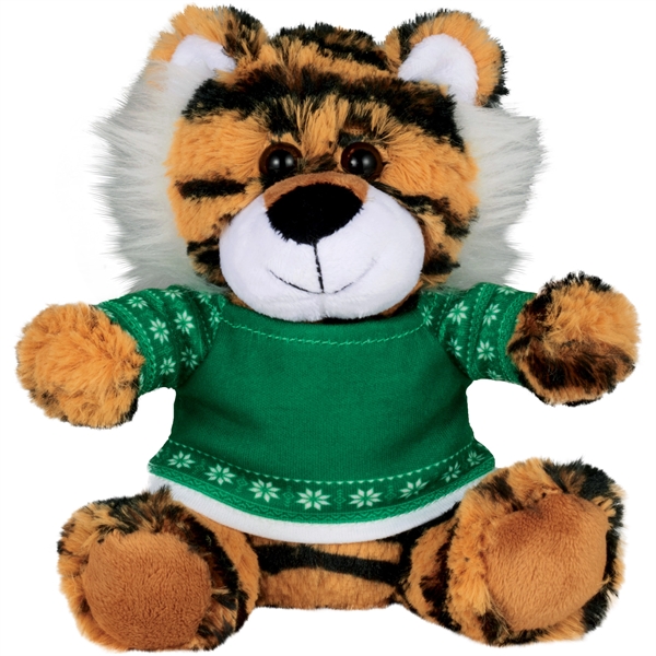 6" Ugly Sweater Plush Tiger - Image 2