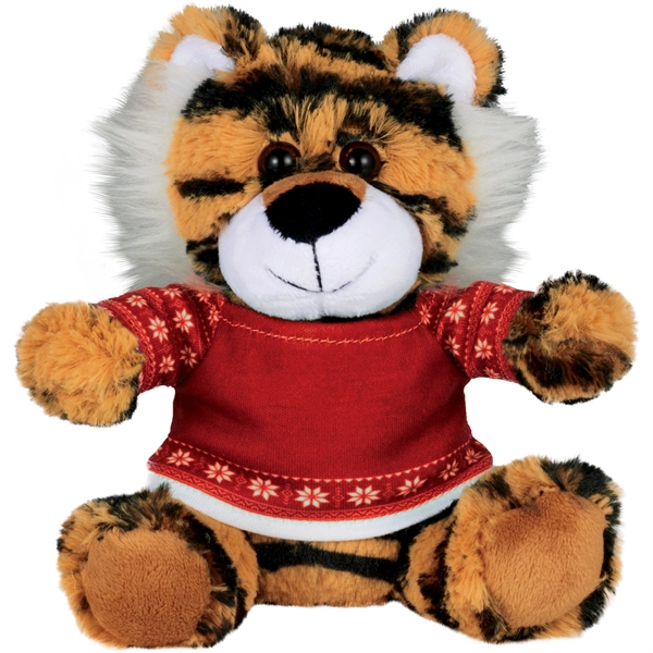 6" Ugly Sweater Plush Tiger - Image 3