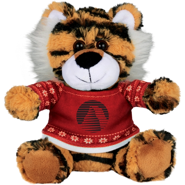 6" Ugly Sweater Plush Tiger - Image 4
