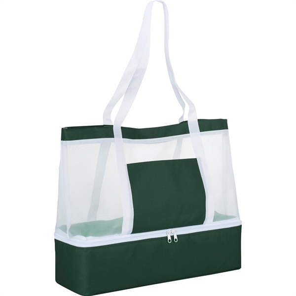 Mesh Outdoor 12-Can Cooler Tote - Image 8