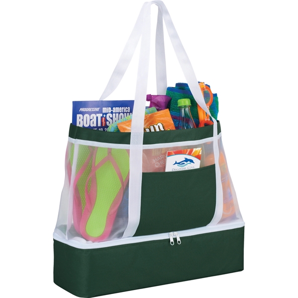 Mesh Outdoor 12-Can Cooler Tote - Image 9