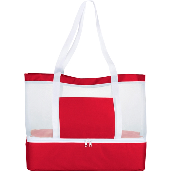 Mesh Outdoor 12-Can Cooler Tote - Image 16