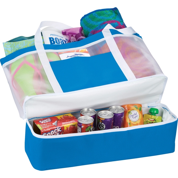 Mesh Outdoor 12-Can Cooler Tote - Image 30