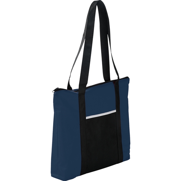 Timeline Non-Woven Zip Convention Tote - Image 2