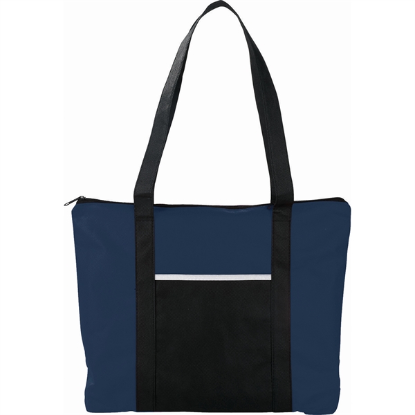 Timeline Non-Woven Zip Convention Tote - Image 3