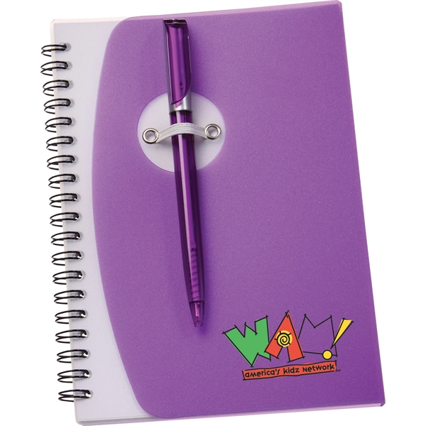 5" x 7" Sun Spiral Notebook with Pen - Image 11