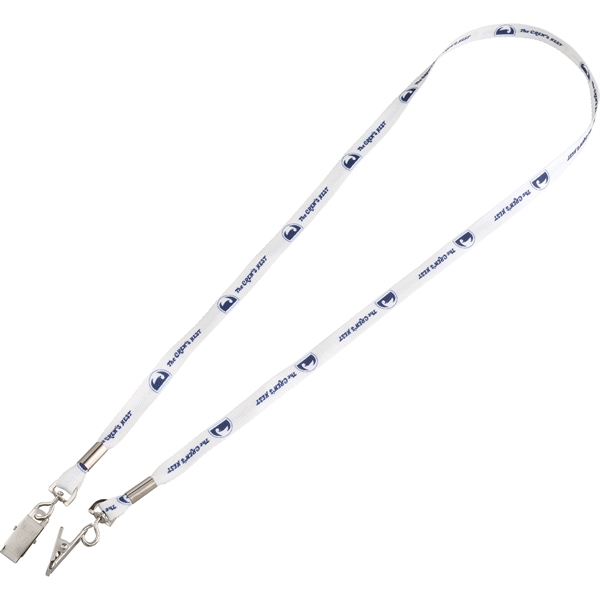 Full Color Double-Ended 3/8" Lanyard - Image 1