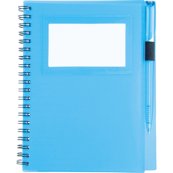 5.5" x 7" Star Spiral Notebook w/Pen - Image 3
