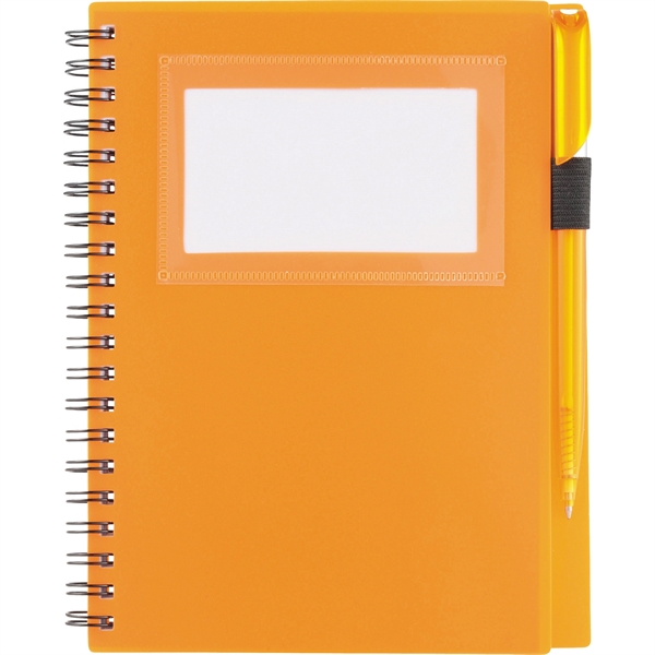 5.5" x 7" Star Spiral Notebook w/Pen - Image 11