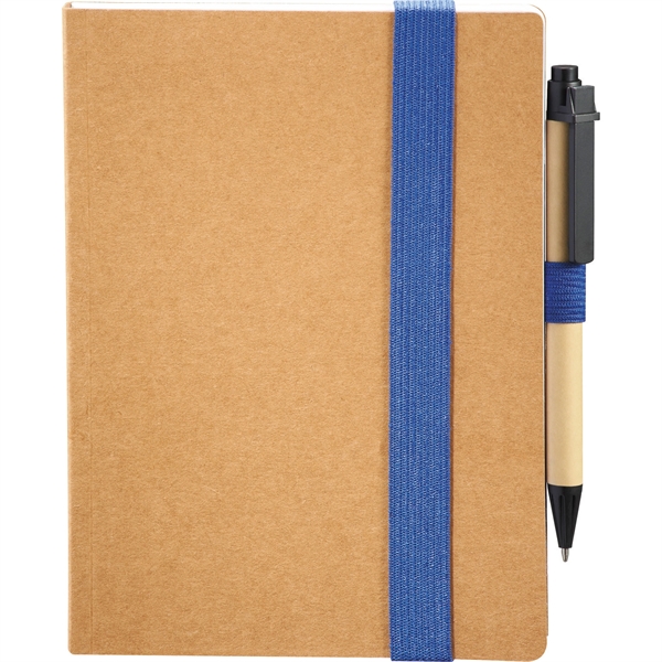5.5"x 7" Eco Perfect Bound Notebk w/ Pen - Image 3