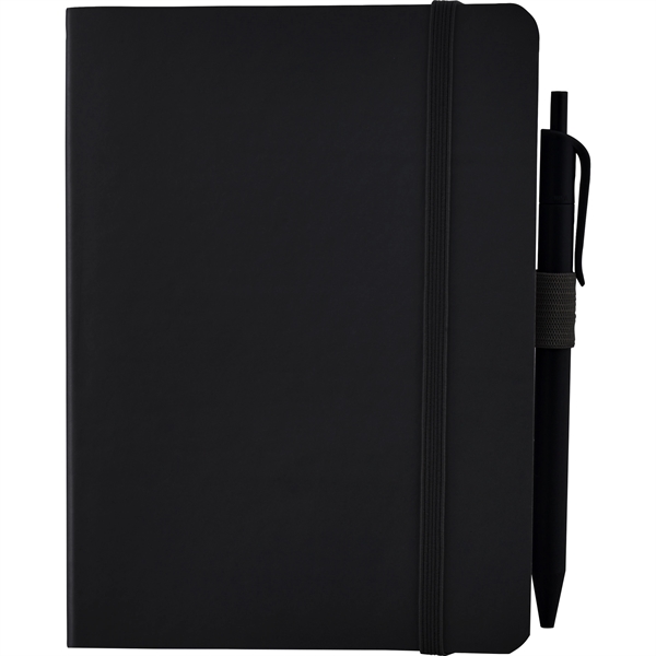 5" x 7" Hue Soft Bound Notebook with Pen - Image 4