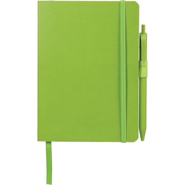 5" x 7" Hue Soft Bound Notebook with Pen - Image 17