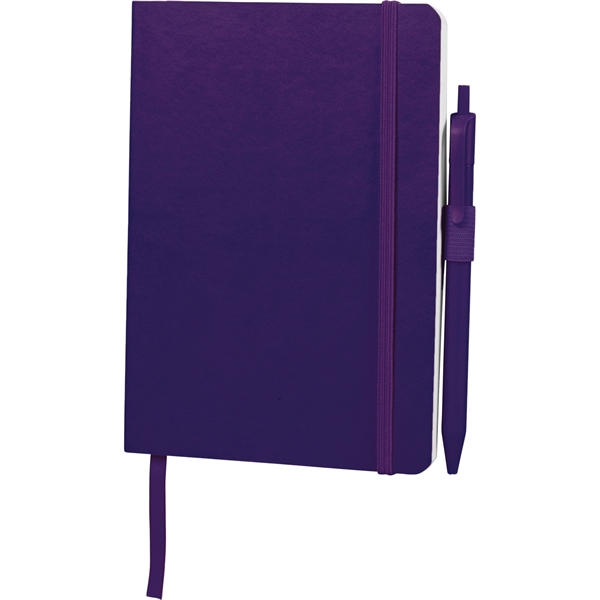 5" x 7" Hue Soft Bound Notebook with Pen - Image 30
