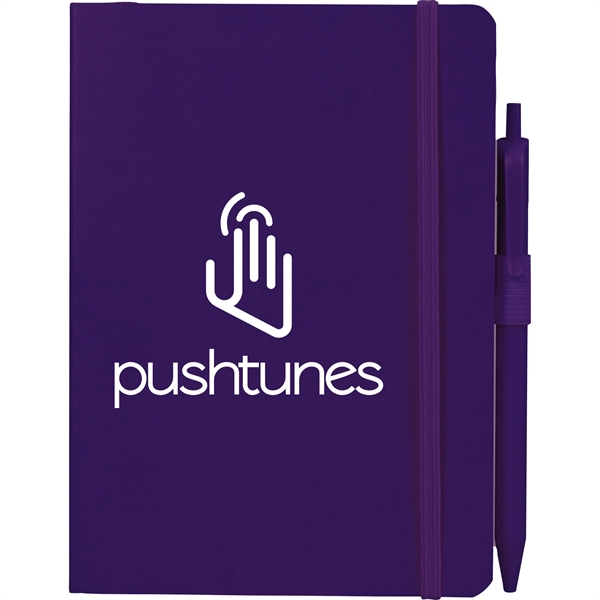 5" x 7" Hue Soft Bound Notebook with Pen - Image 34