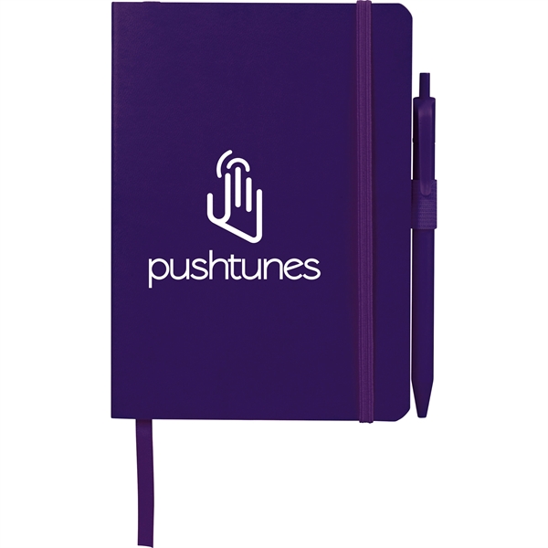 5" x 7" Hue Soft Bound Notebook with Pen - Image 35
