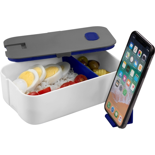 2 Compartment Bento Box with Phone Stand - Image 7