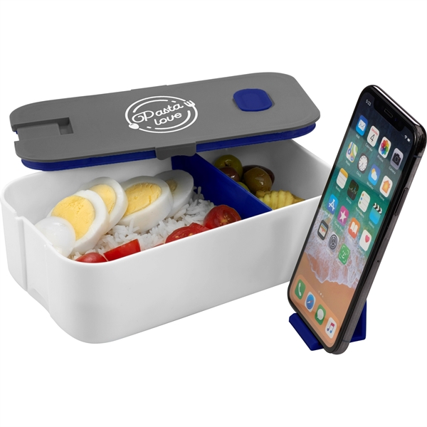 2 Compartment Bento Box with Phone Stand - Image 10