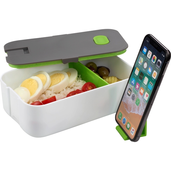 2 Compartment Bento Box with Phone Stand - Image 12