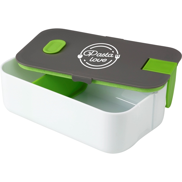 2 Compartment Bento Box with Phone Stand - Image 15