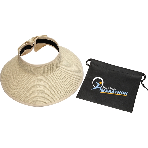 Beachcomber Roll-Up Sun Visor with Pouch - Image 1