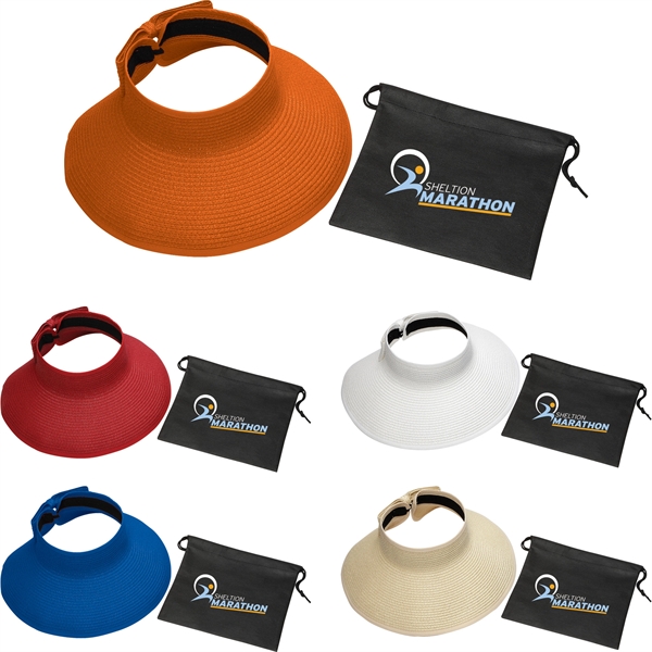 Beachcomber Roll-Up Sun Visor with Pouch - Image 7