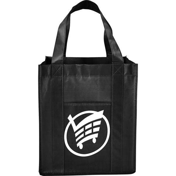 Deluxe Laminated Non-Woven Grocery Tote - Image 1
