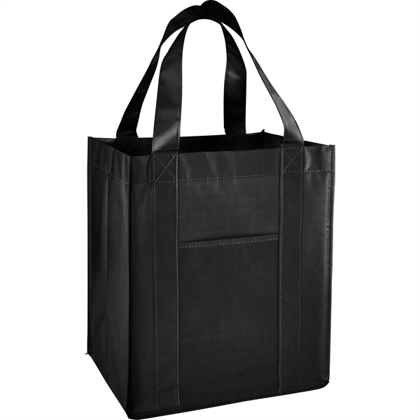 Deluxe Laminated Non-Woven Grocery Tote - Image 2