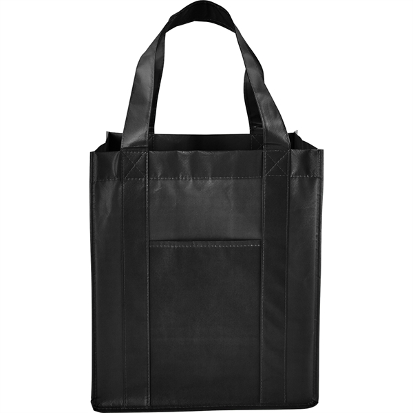 Deluxe Laminated Non-Woven Grocery Tote - Image 3