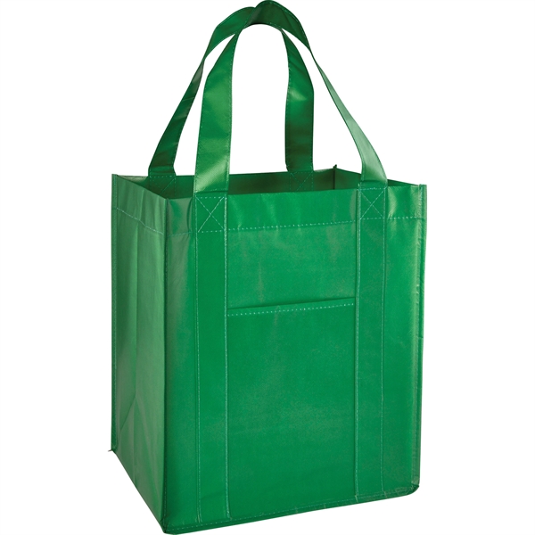 Deluxe Laminated Non-Woven Grocery Tote - Image 8