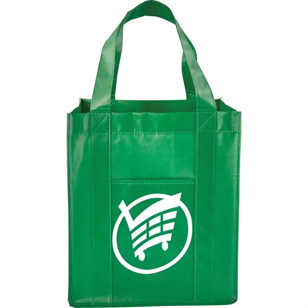 Deluxe Laminated Non-Woven Grocery Tote - Image 9