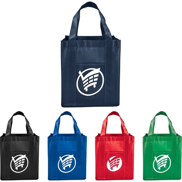Deluxe Laminated Non-Woven Grocery Tote - Image 14