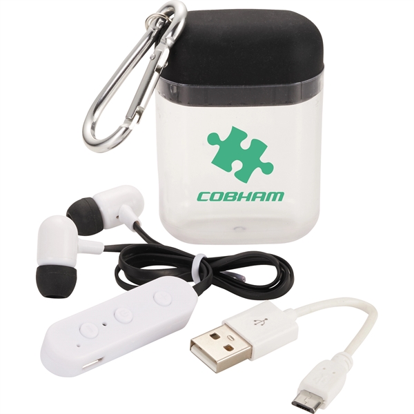 Budget Bluetooth Earbuds and Carabiner - Image 3
