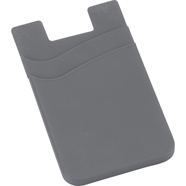 Dual Pocket Slim Silicone Phone Wallet - Image 3