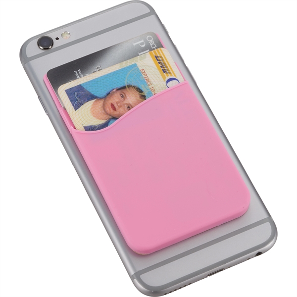 Dual Pocket Slim Silicone Phone Wallet - Image 10