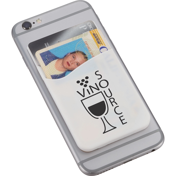 Dual Pocket Slim Silicone Phone Wallet - Image 25