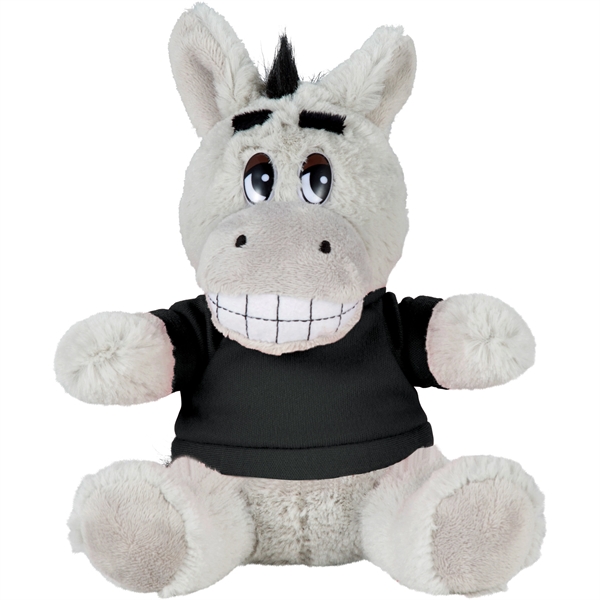 6" Plush Donkey with Shirt - Image 2