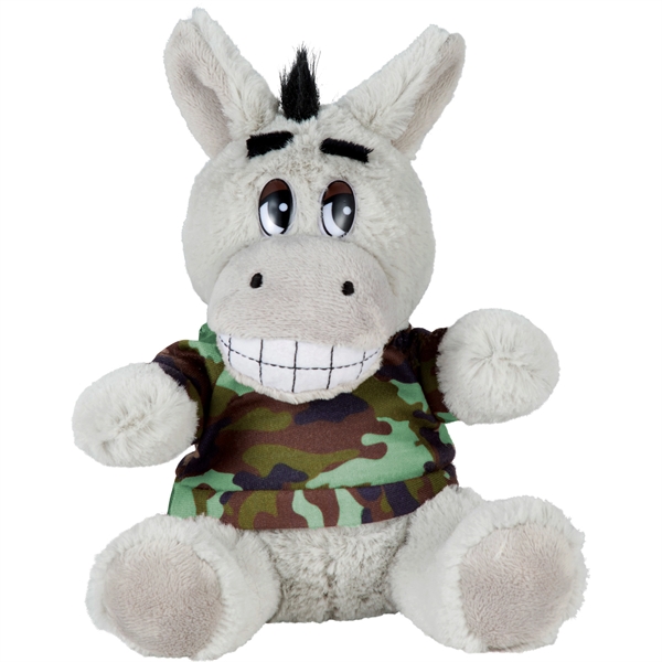 6" Plush Donkey with Shirt - Image 3