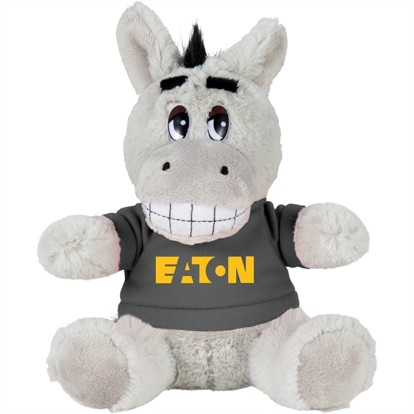 6" Plush Donkey with Shirt - Image 8