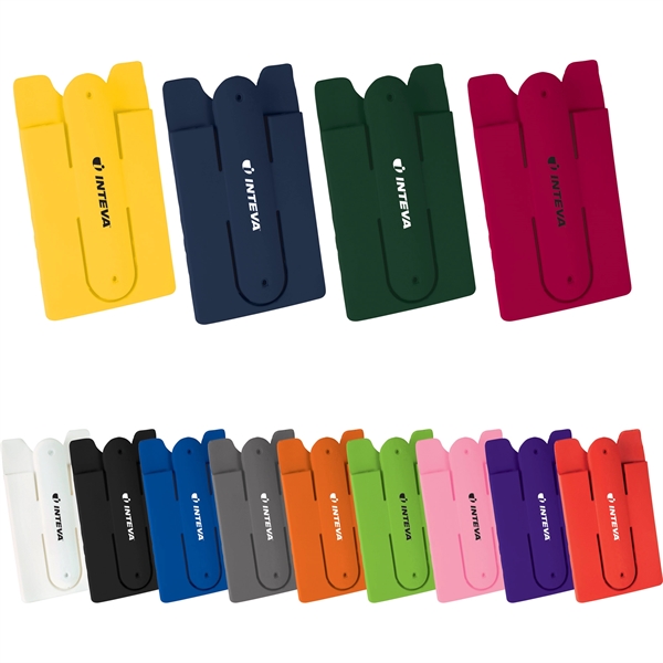 Silicone Phone Wallet with Stand - Image 27