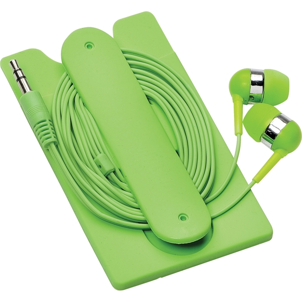 Silicone Card Wallet and Wired Earbuds - Image 5