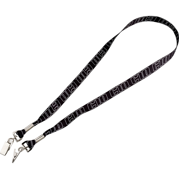 Full Color Double-Ended 3/4" Lanyard - Image 1