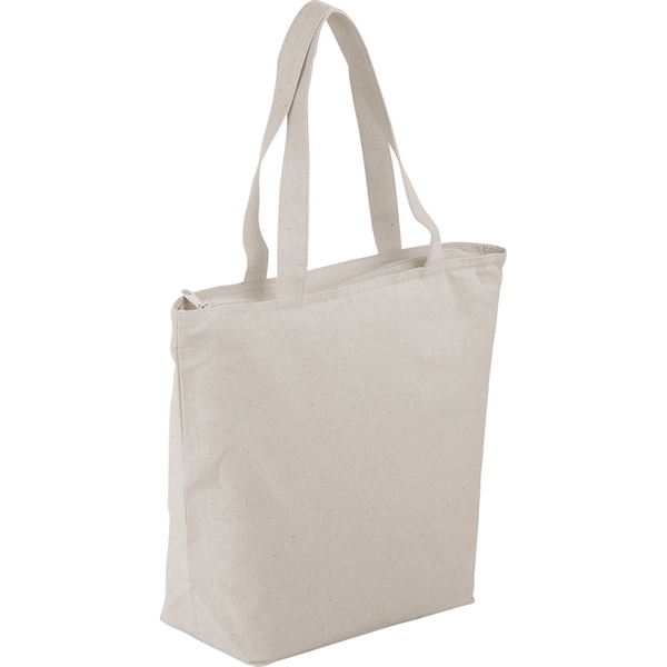 Maine 8oz Cotton Canvas Zippered Tote - Image 3