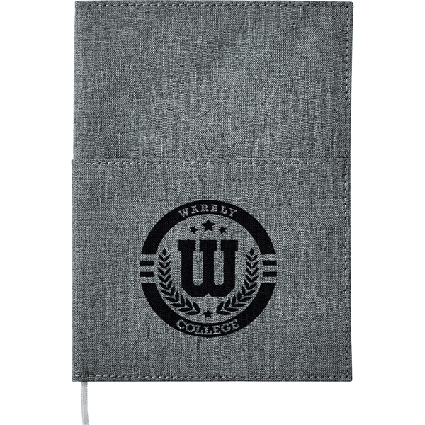 5"x 7" Canvas Pocket Refillable Notebook - Image 1