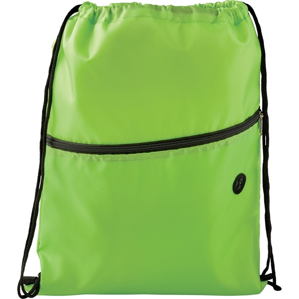 Insulated Zippered Drawstring Bag - Image 5
