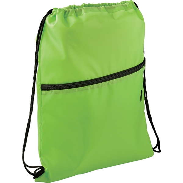 Insulated Zippered Drawstring Bag - Image 6
