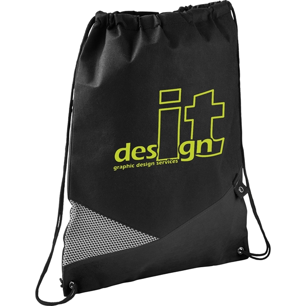 Mesh Non-Woven Drawstring Bag - Image 1