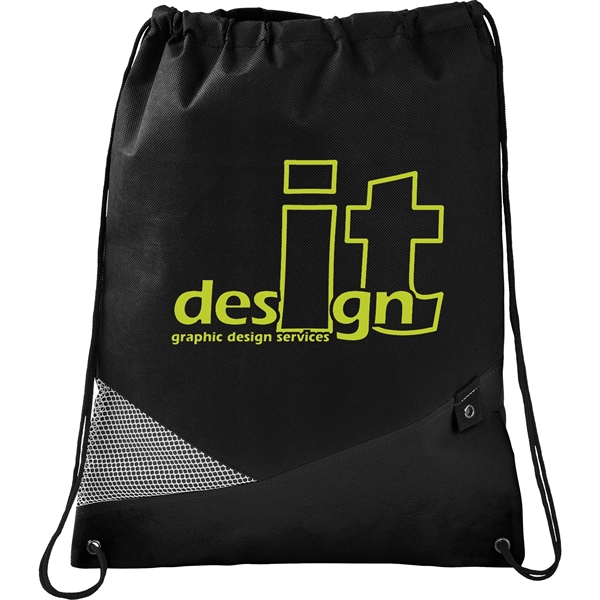 Mesh Non-Woven Drawstring Bag - Image 4