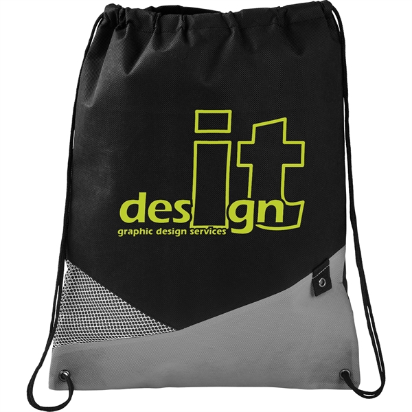 Mesh Non-Woven Drawstring Bag - Image 7