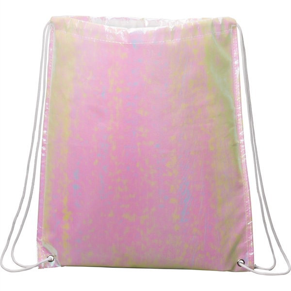 Iridescent Non-Woven Drawstring Bag - Image 2