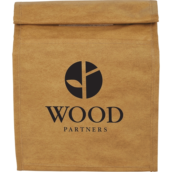 Brown Paper Bag 6-Can Lunch Cooler - Image 1